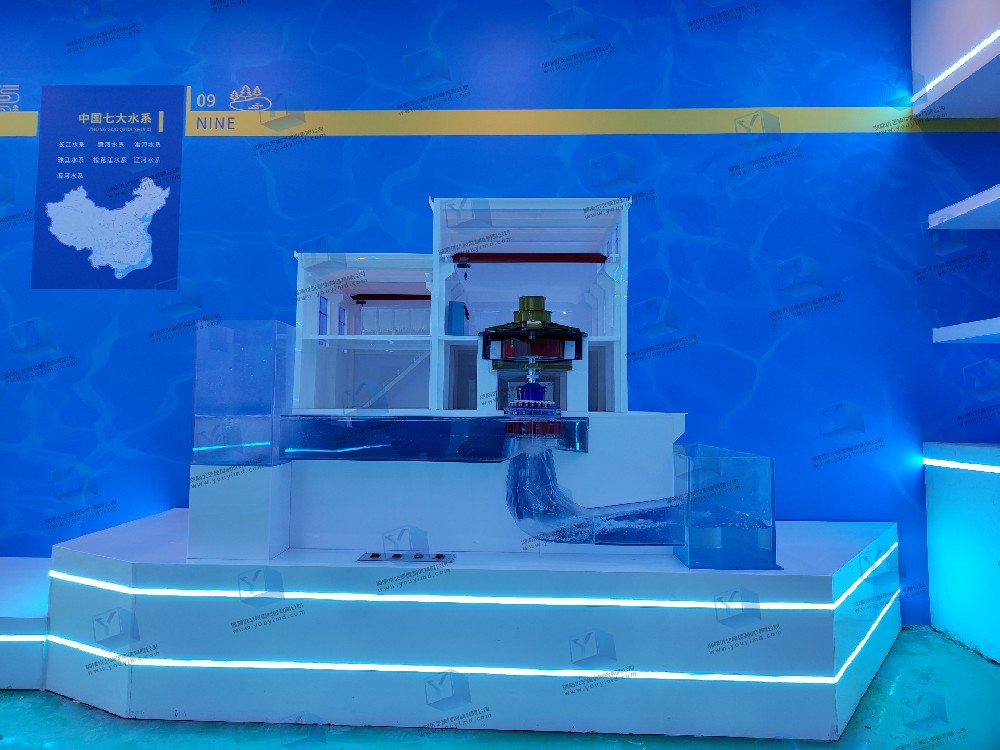 壩后式水輪發(fā)電機組模型 壩后式水輪發(fā)電機組模型